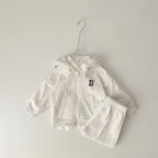 B Stitch Zip Up Jogger Set