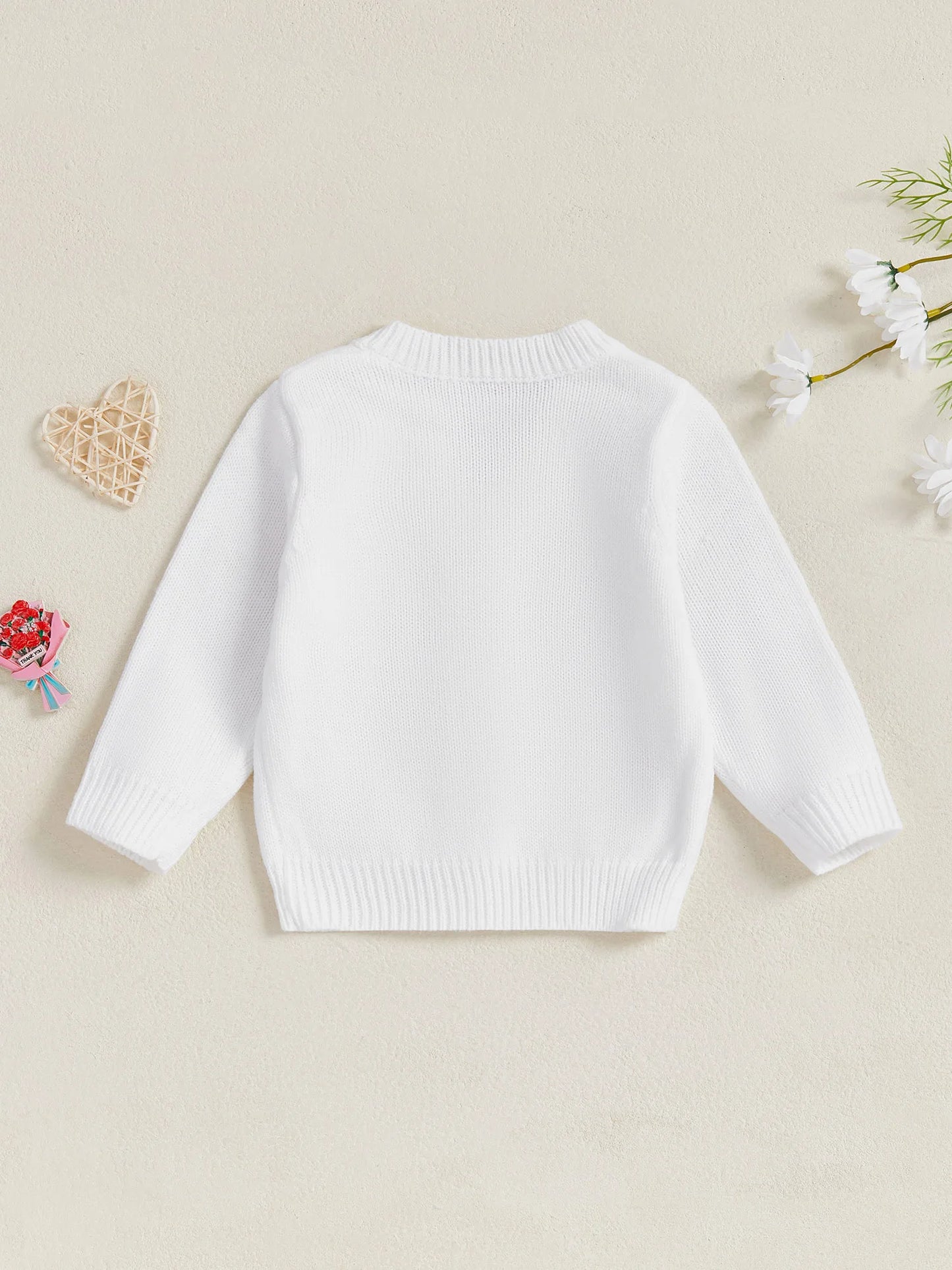 Baby Toddler Girls Sweater Casual Crocheted Strawberries Infant Button Cardigan Knitwear Warm Clothes Sweater