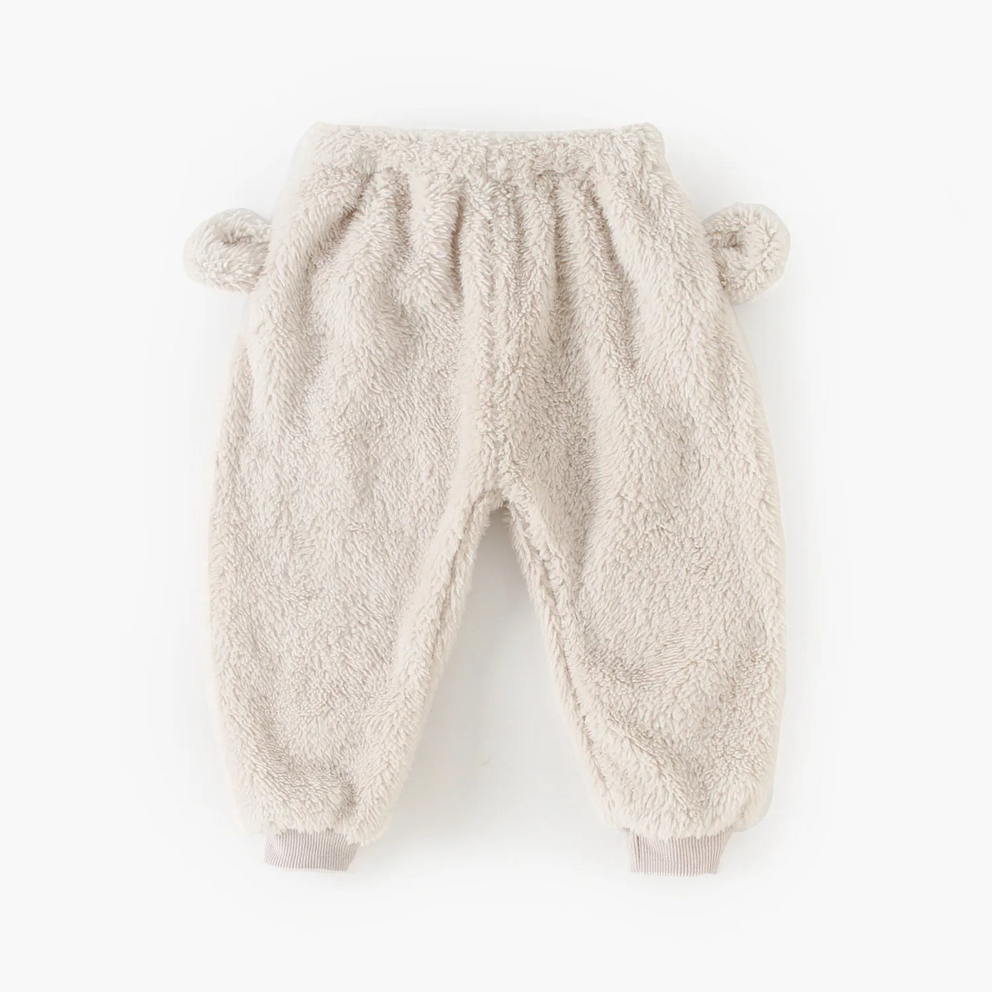 Baby Toddler Boy Girl 2Pcs Bear Winter Clothes Set Zipper Hooded Top with Ears Pant Suit Thick Warm Fleece Two Piece Jogger Set Outfit