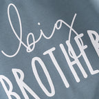 Baby Toddler Boys Big Brother Letter Print Long Sleeve Pullover Autumn Top