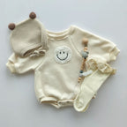 Fuzzy Smile Bodysuit Romper