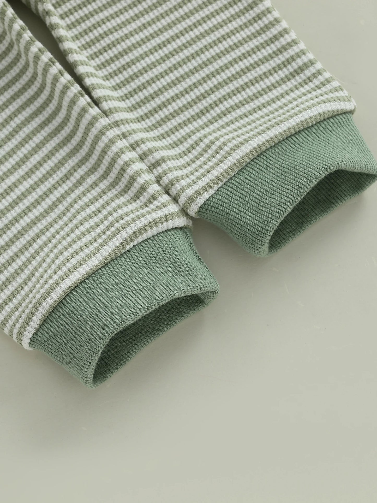 Baby Toddler Boys 2Pcs Little Dude Striped Jogger Set Long Sleeve Letters Embroidery Pullover Top with Pants Fall Outfits