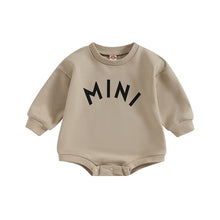 Load image into Gallery viewer, Baby Girls Boys Bodysuit Mini Letter Print Crew Neck Long Sleeve Fall Jumpsuits Romper
