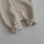 Teddy Bear Patch Hoodie Jumpsuit Romper