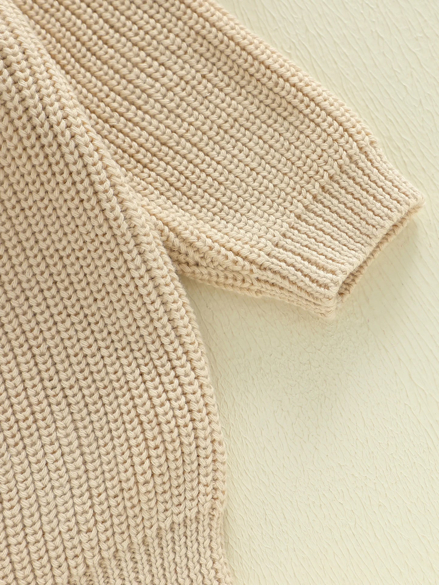 Baby Toddler Boys Valentines Sweater Fashionable Letters Lover Boy Heart Embroidery Crew Neck Long Sleeve Knit Top