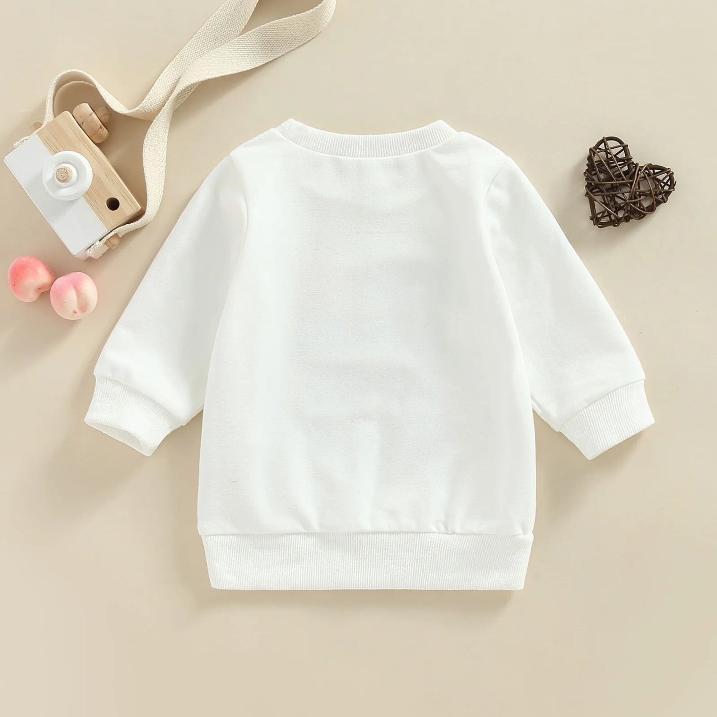 Baby Toddler Kids Boy Valentine's day Long Sleeve Mr. Steal Your Heart Letter Print Pullover Tops