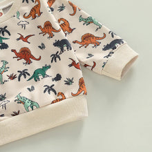 Load image into Gallery viewer, Baby Toddler Boys 2pcs Dinosaur Animal Printed Pullover Top and Long Pants Set Outfit

