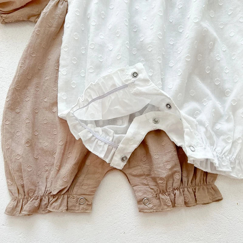 Short Sleeve Jumpsuit Romper Set