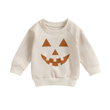 Load image into Gallery viewer, Baby Toddler Kids Boys Girls Long Sleeve Crew neck Pumpkin Print Pullover Tops
