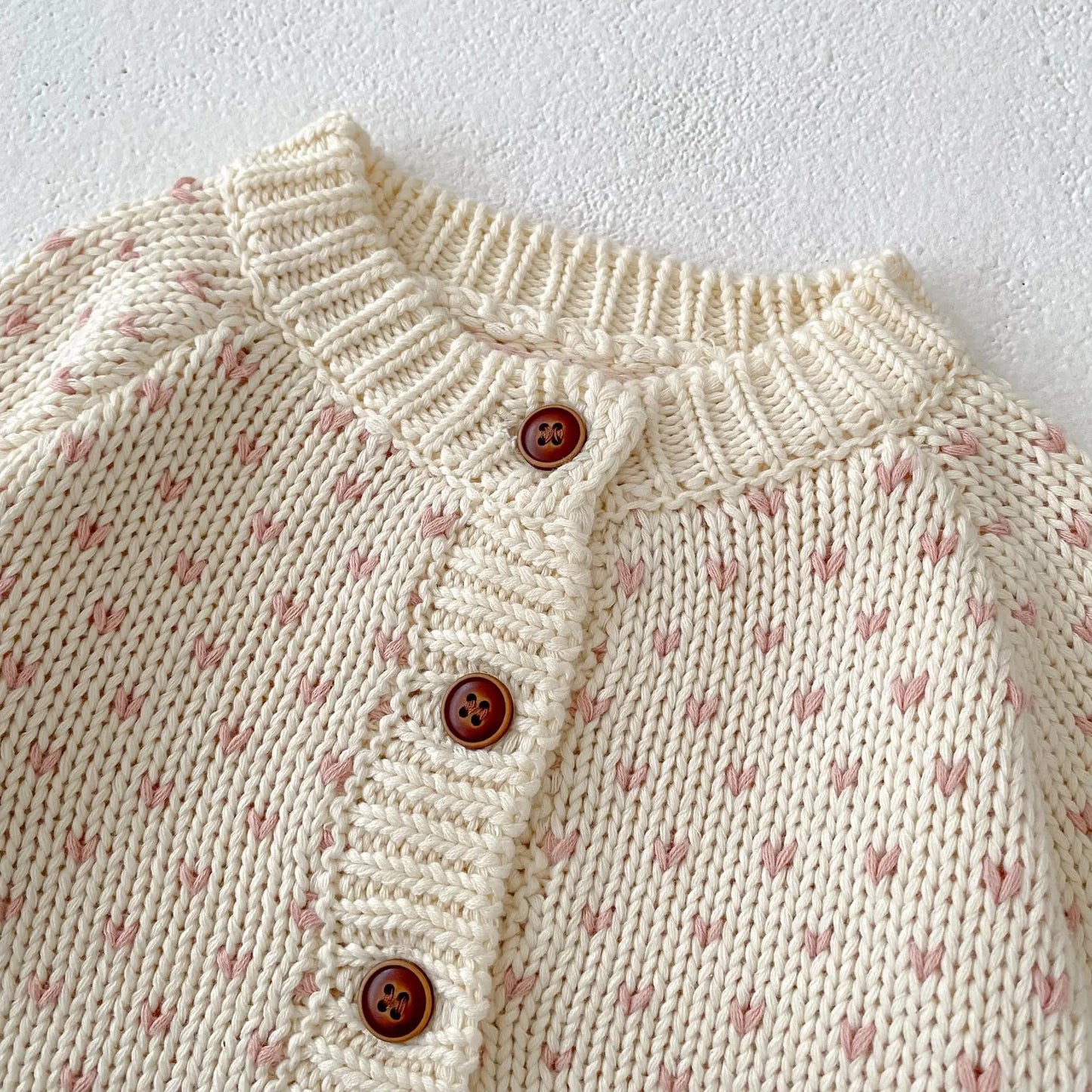 Baby Toddler Girl Sweater Cardigan Elegant Newborn Winter Kid Clothes Long Sleeve Knit Top Thick Warm Knitwear