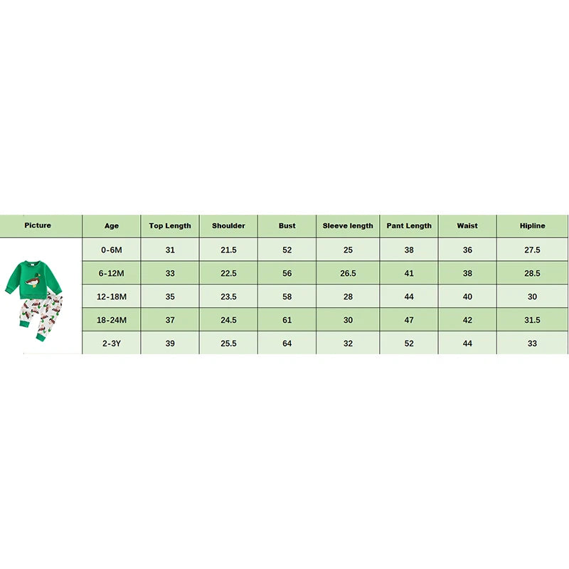 Baby Toddler Boys 2Pcs Autumn Spring Outfit Jogger Set Long Sleeve O Neck Top Duck Print Drawstring Pants