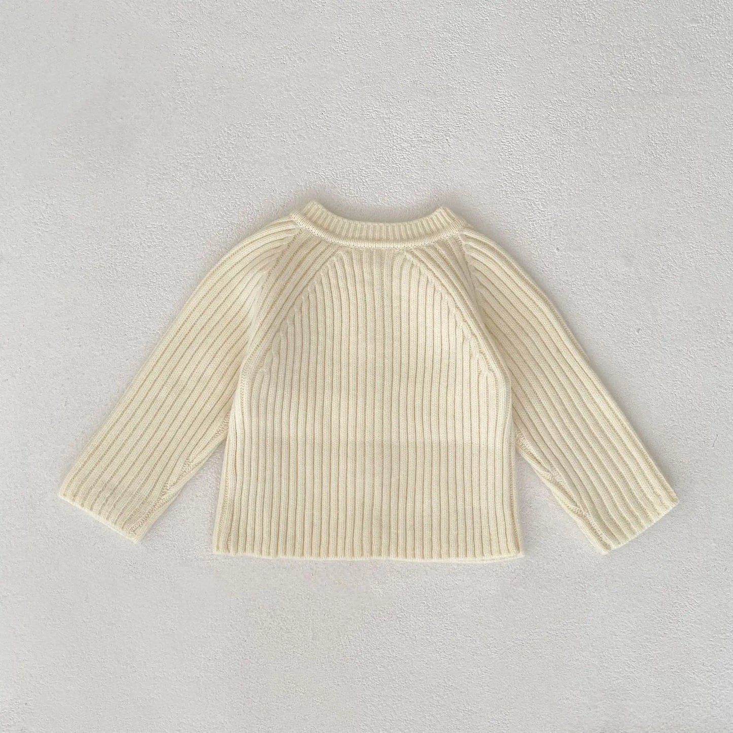 Baby Toddler Boy Girl Sweater Cardigan Knit Winter Clothes Thick Warm Knitwear Long Sleeve Top