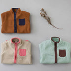 Fleece Patchwork Jumpsuit Outwear Romper