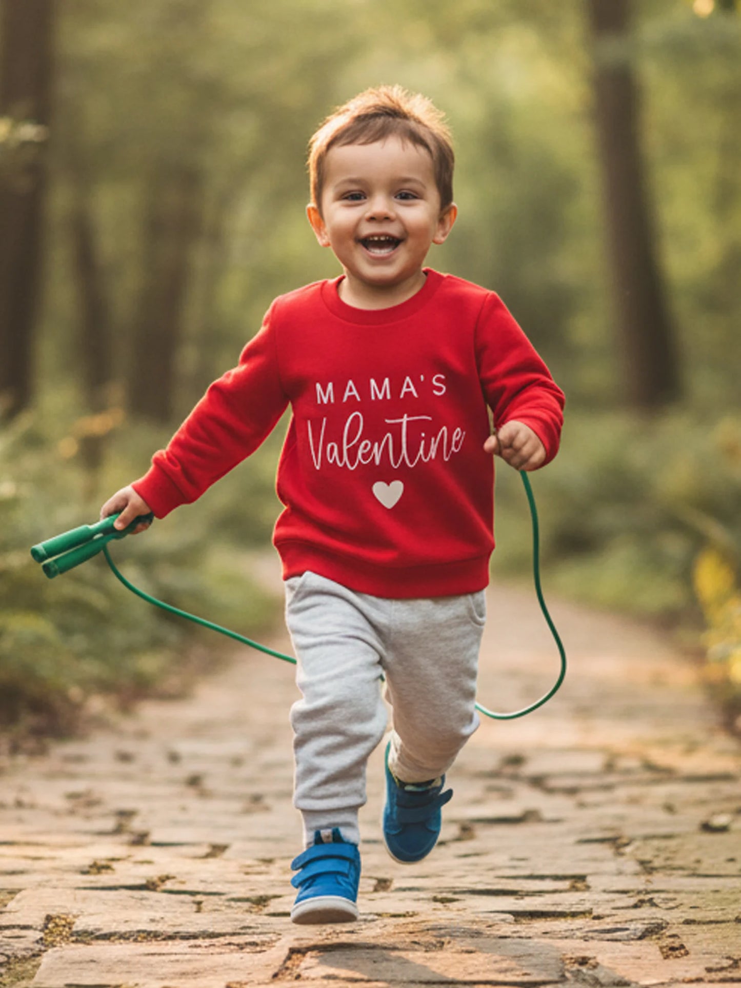 Baby Toddler Girls Boys 2Pcs Valentines Day Outfit Daddy's / Mama's Valentine Heart Letter Long Sleeve Top and Solid Joggers 2 Piece Jogger Set