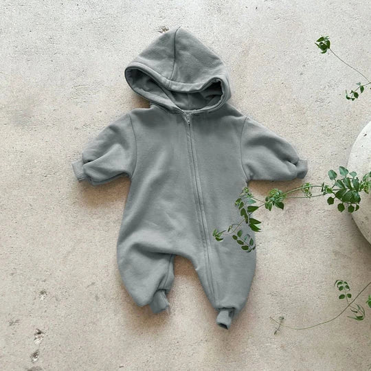 Casual Hooded Jumpsuit Romper