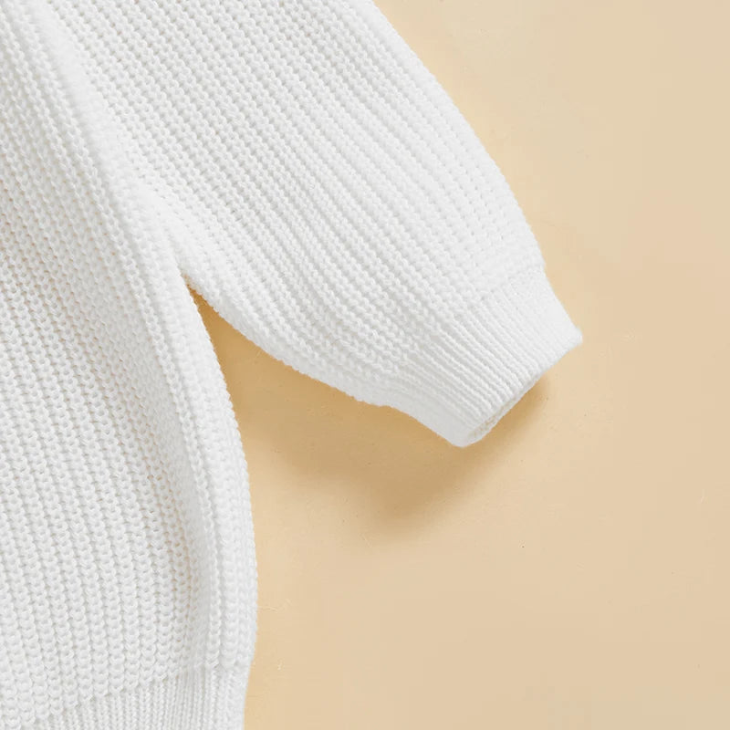 Toddler Kids Girls Pullover Sweater Casual Valentine s Day Letter Love Heart Embroidery Infant Knitwear Warm Clothes