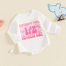 Load image into Gallery viewer, Baby Boys Girls 1/2 Half Birthday Romper Long Sleeve Crew Neck Letters Print Fall Bodysuit
