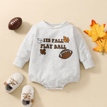 Load image into Gallery viewer, Baby Boy Girl Football Season Clothing Long Sleeve Letter Printed Jumpsuit Romper
