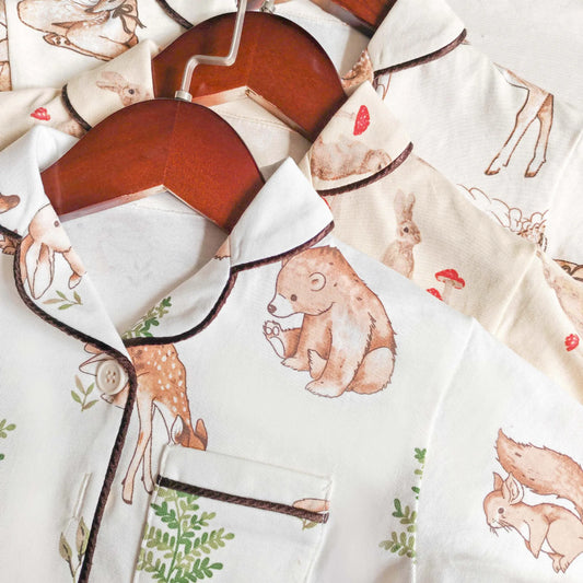 Toddler Kid Baby Boy Girl 2Pcs Clothes Set 100% Cotton Autumn Winter Pajamas Set Animals Print