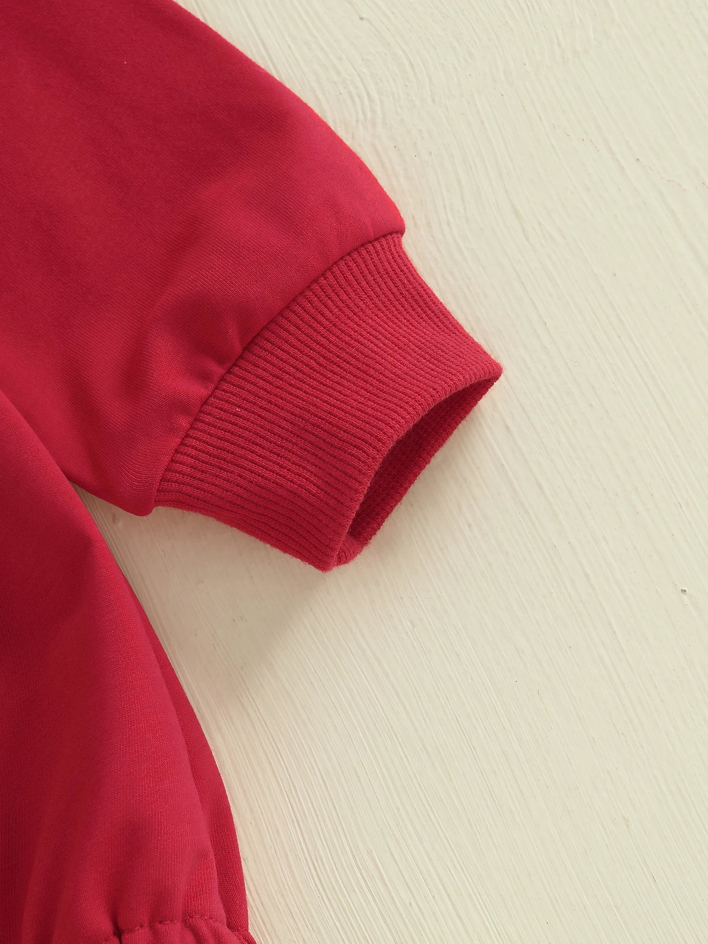 Baby Girl Boy Merry Romper Long Sleeve Round Neck Letter Christmas Tree Embroidery Bubble Jumpsuit