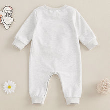 Load image into Gallery viewer, Baby Girl Boy Fall Romper GAME DAY Letter Football Embroidery Long Sleeve Full Length Jumpsuit
