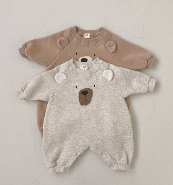 Cute Bear Face Jumpsuit Romper