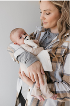Bamboo Zip Pajamas | Ribbed Cream Zipper Romper