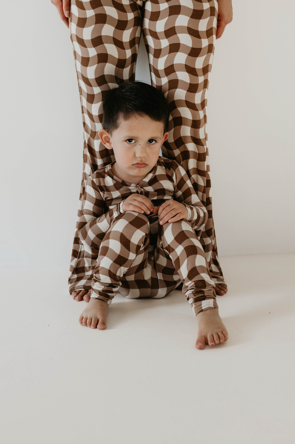 Bamboo Two Piece Pajamas | Groovy Gingham Set