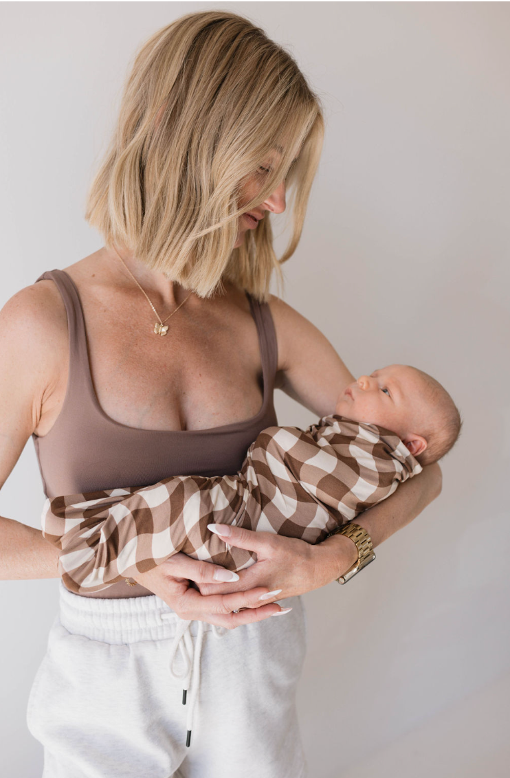 Bamboo Swaddle | Groovy Gingham