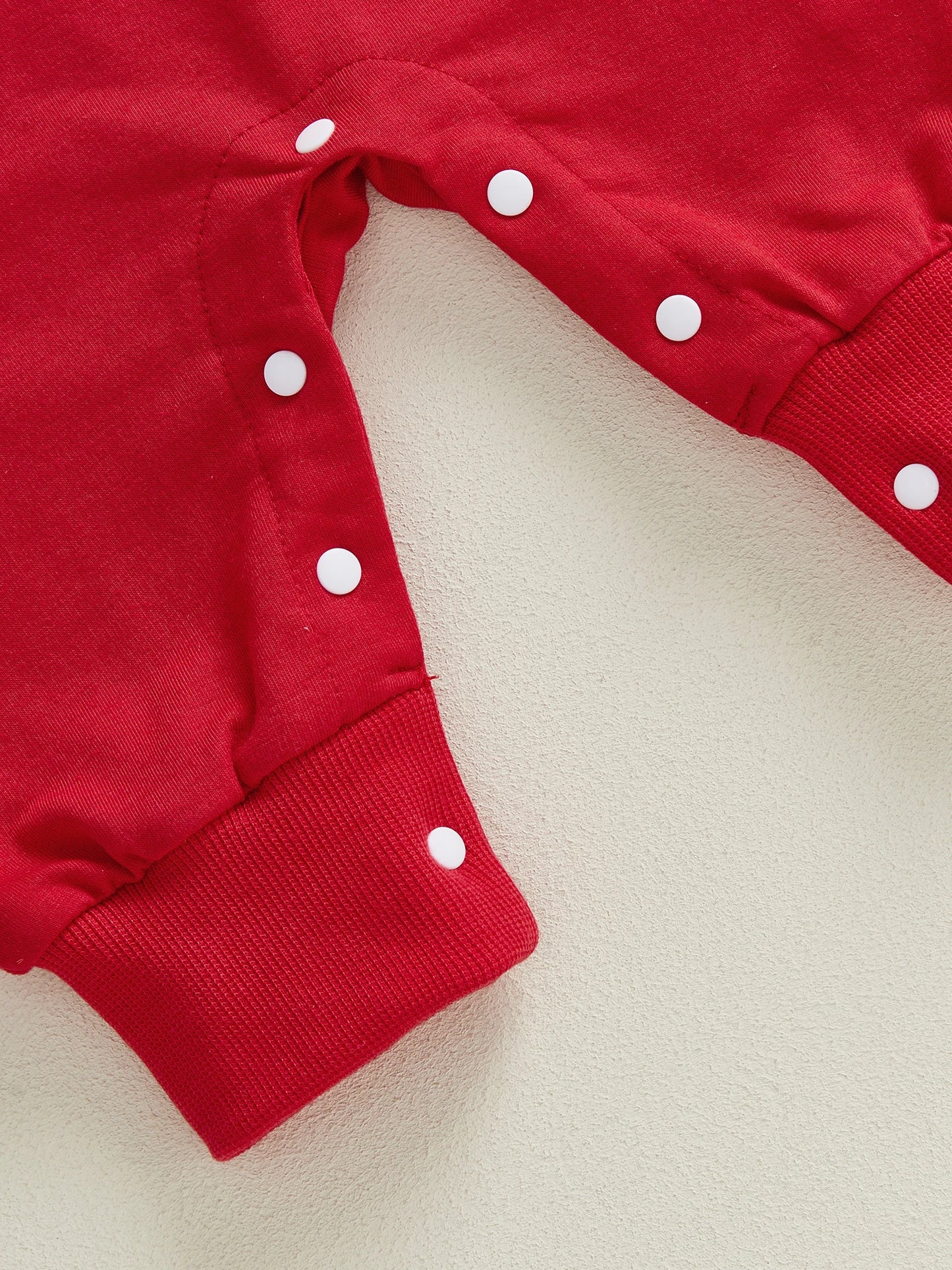 Baby Boy Girl Mama's Sweet Heart Valentine's Day Romper Crew Neck Long Sleeve Letters Heart Print Jumpsuit