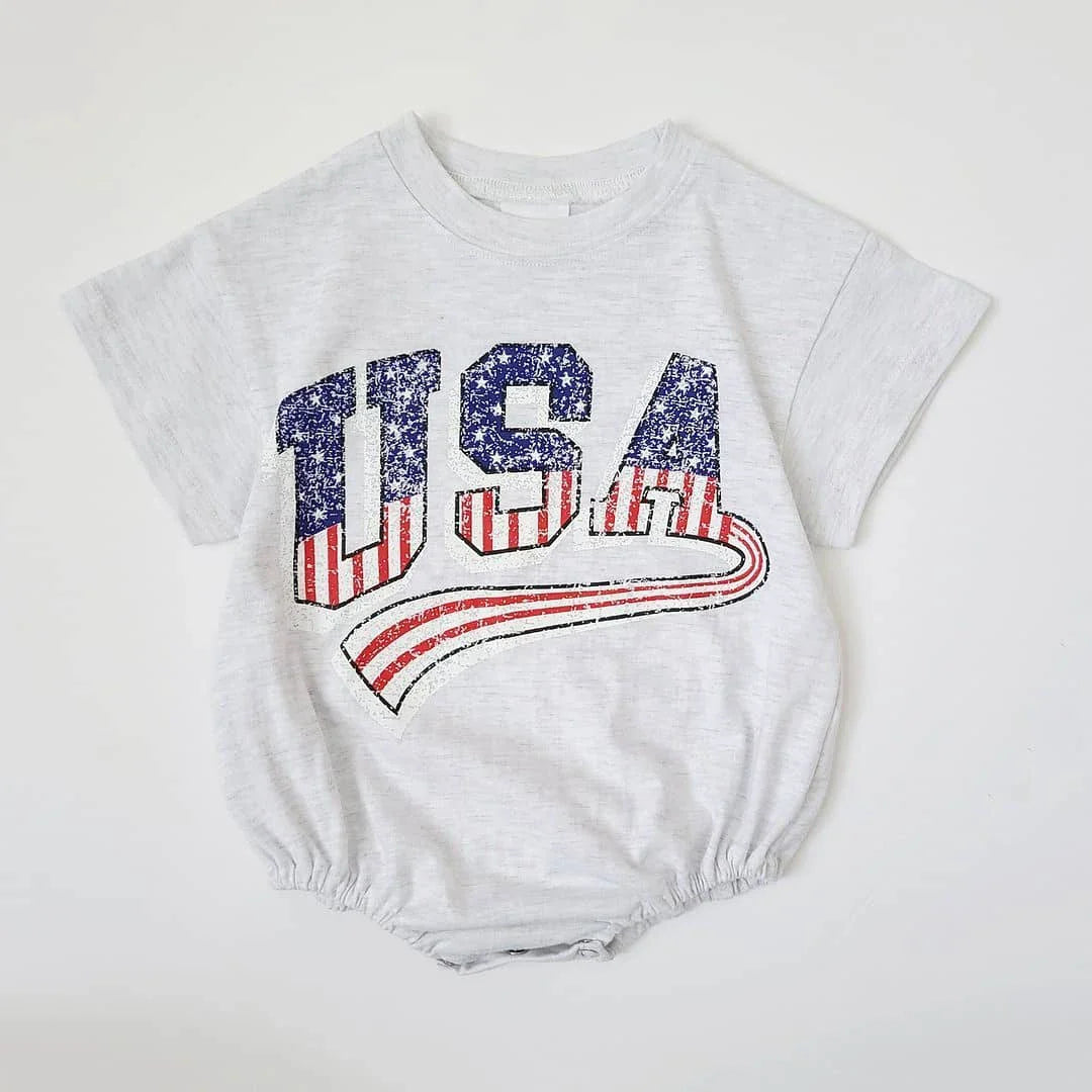 Grunge Style USA Bodysuit Romper