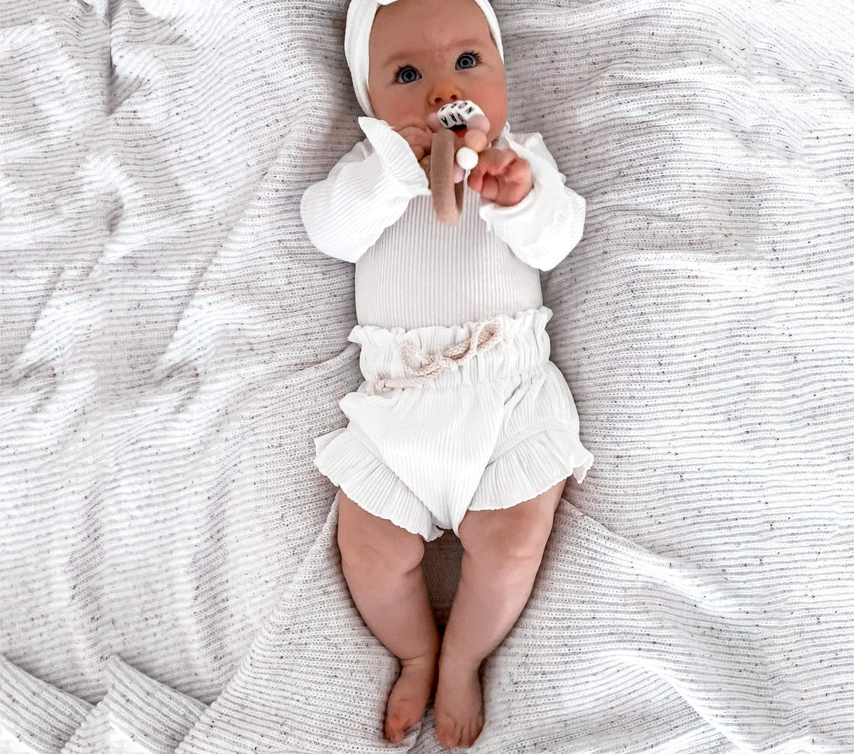 Ruffle Romper Shorts Set