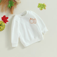 Load image into Gallery viewer, Baby Toddler Boy Girl Fall Long Sleeve Crew Neck Top Pumpkin Print Halloween Shirt
