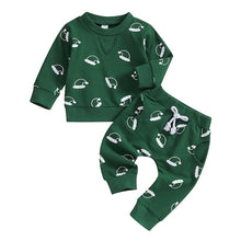 Load image into Gallery viewer, Toddler Baby Boys Girls 2Pcs Christmas Outfits Long Sleeve Santa Hat Print Crew Neck Pullover Top Long Pants Set
