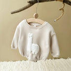 Fuzzy Llama Bodysuit Romper