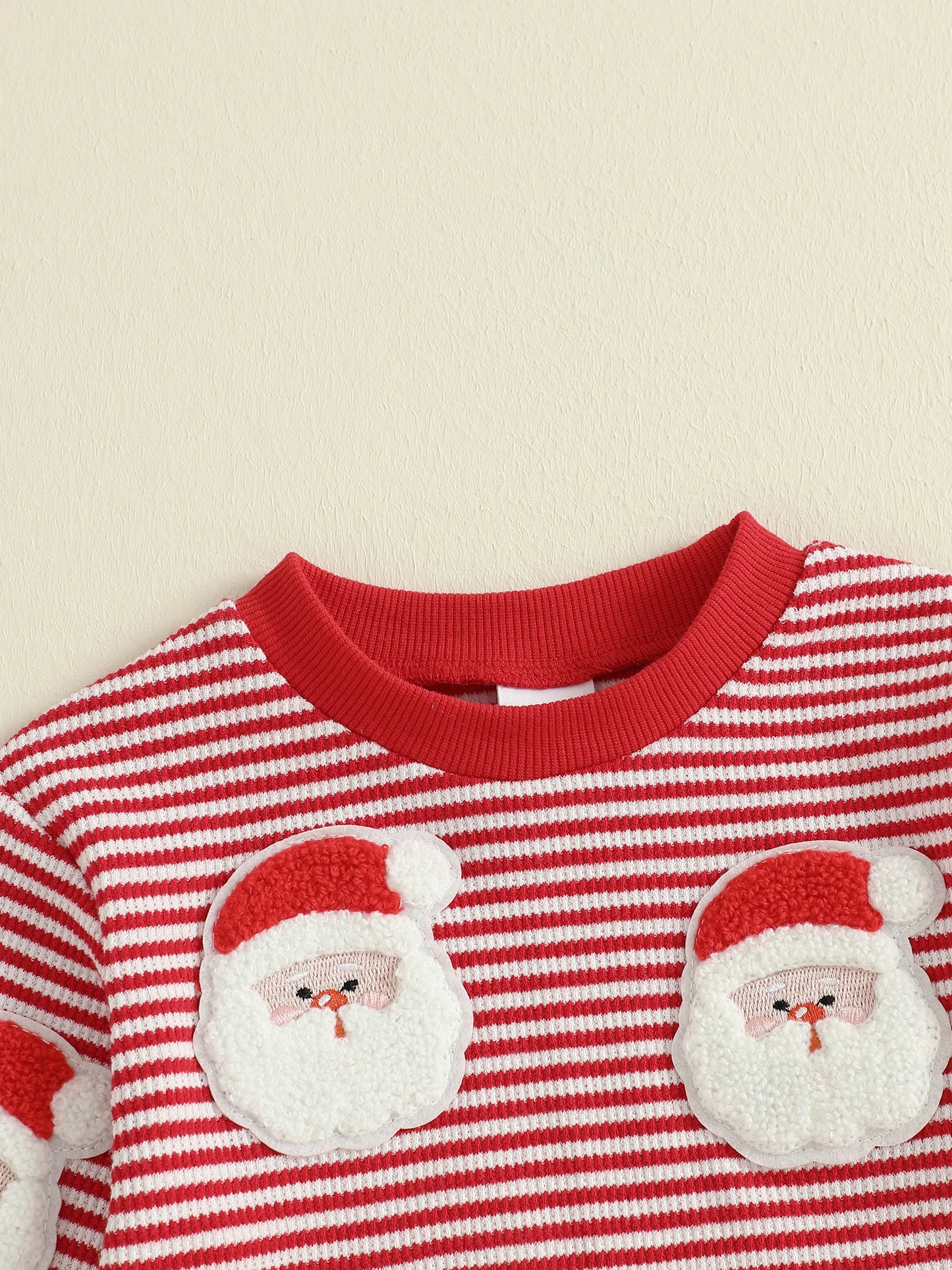 Baby Toddler Boys 2Pcs Christmas Outfits Long Sleeve Stripes Print Top and Pants Jogger Set Winter Clothes