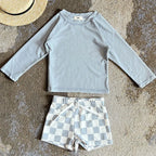 Long Sleeve Printed Swimwear Set