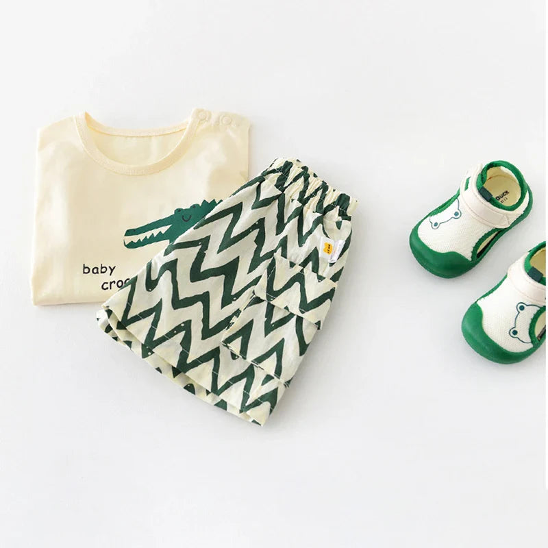 Baby Crocodile Shorts Set