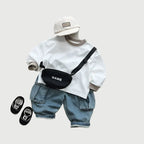 Denim Cargo Loose Pants