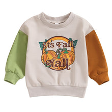 Load image into Gallery viewer, Baby Toddler Kids Boy Girl Long Sleeve Crew Neck Pumpkin Turkey Gobble Fall Print Top Pullover
