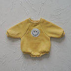 Fuzzy Smile Bodysuit Romper