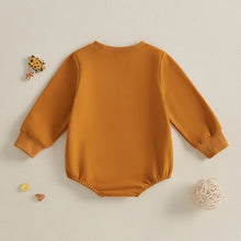 Load image into Gallery viewer, Baby Girls Boys Homemade Rolls Bubble Romper Thanksgiving Letter Print Long Sleeve Fall Bodysuit
