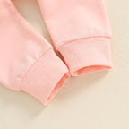 Baby Toddler Girls 2Pcs Halloween Outfit Bow Pumpkin Print Long Sleeve Top and Elastic Pants Set
