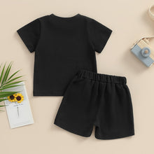 Load image into Gallery viewer, Toddler Baby Boys 2PCS Shorts Sets Short Sleeve Crewneck Tops and Drawstring Shorts Outfit
