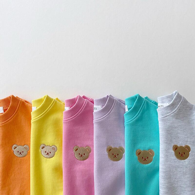 Teddy Bear Sweatshirt Bodysuit Romper
