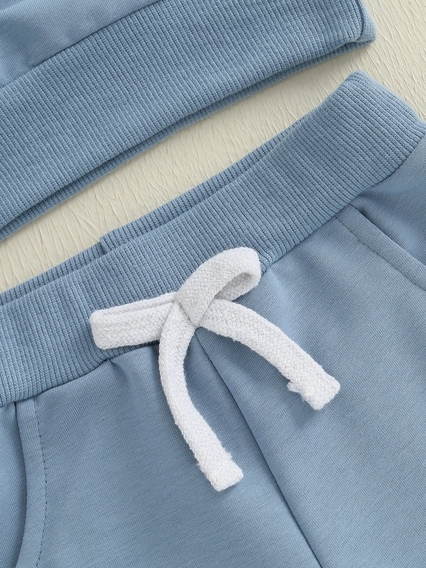 Baby Toddler Boys 2Pcs Casual Clothes Set Color Patchwork Long Sleeve Pullover Top with Elastic Waist Jogger Pants