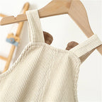 Front Pocket Corduroy Overalls Jumpsuit Romper