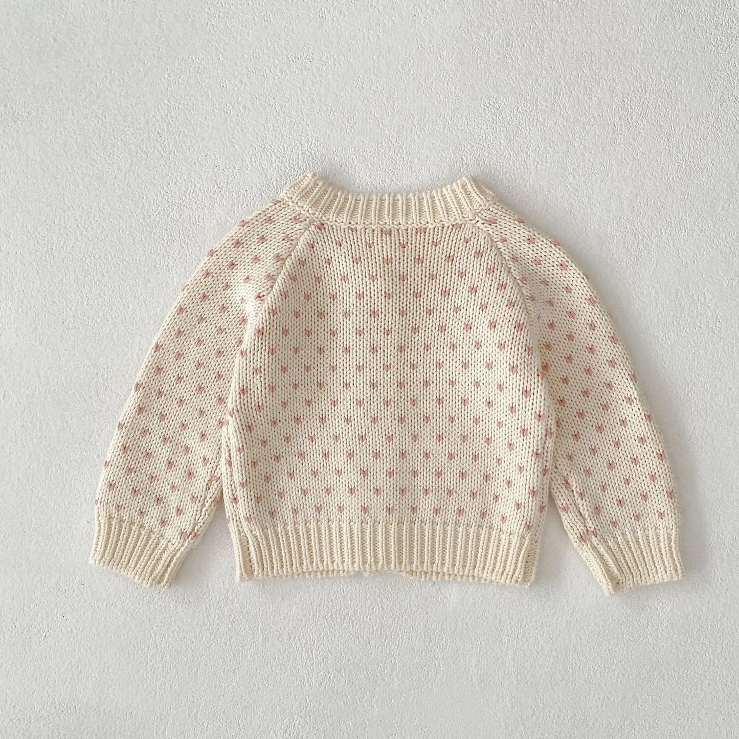Baby Toddler Girl Sweater Cardigan Elegant Newborn Winter Kid Clothes Long Sleeve Knit Top Thick Warm Knitwear