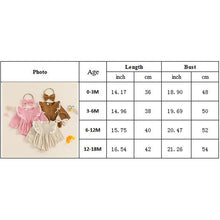 Load image into Gallery viewer, Baby Girls 2Pcs Set Lace Ruffled Trim Ribbed Long Sleeve Round Neck Romper Bow Headband Outfit
