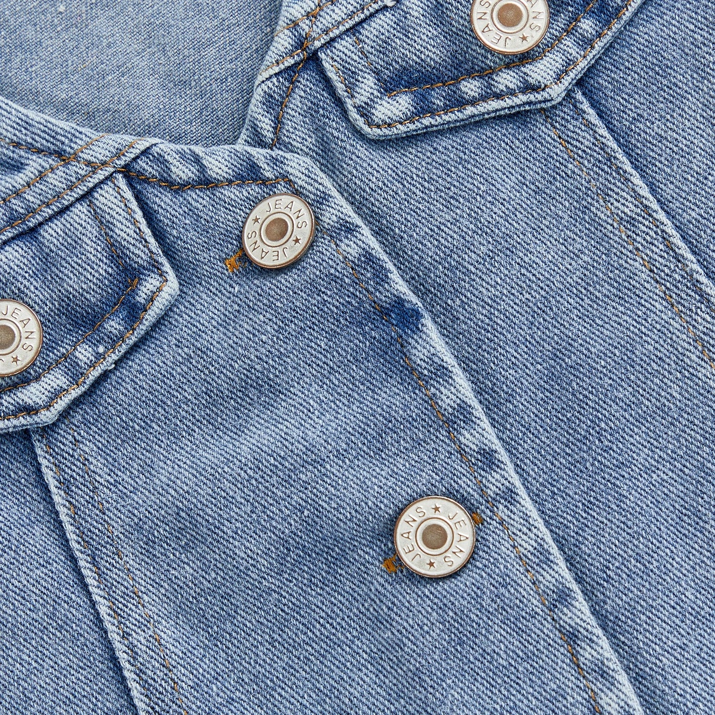 Toddler Kids Girls 2Pcs Denim Set Solid Color V-Neck Button Down Vest and Pleated Skirt 2 Piece Outfit